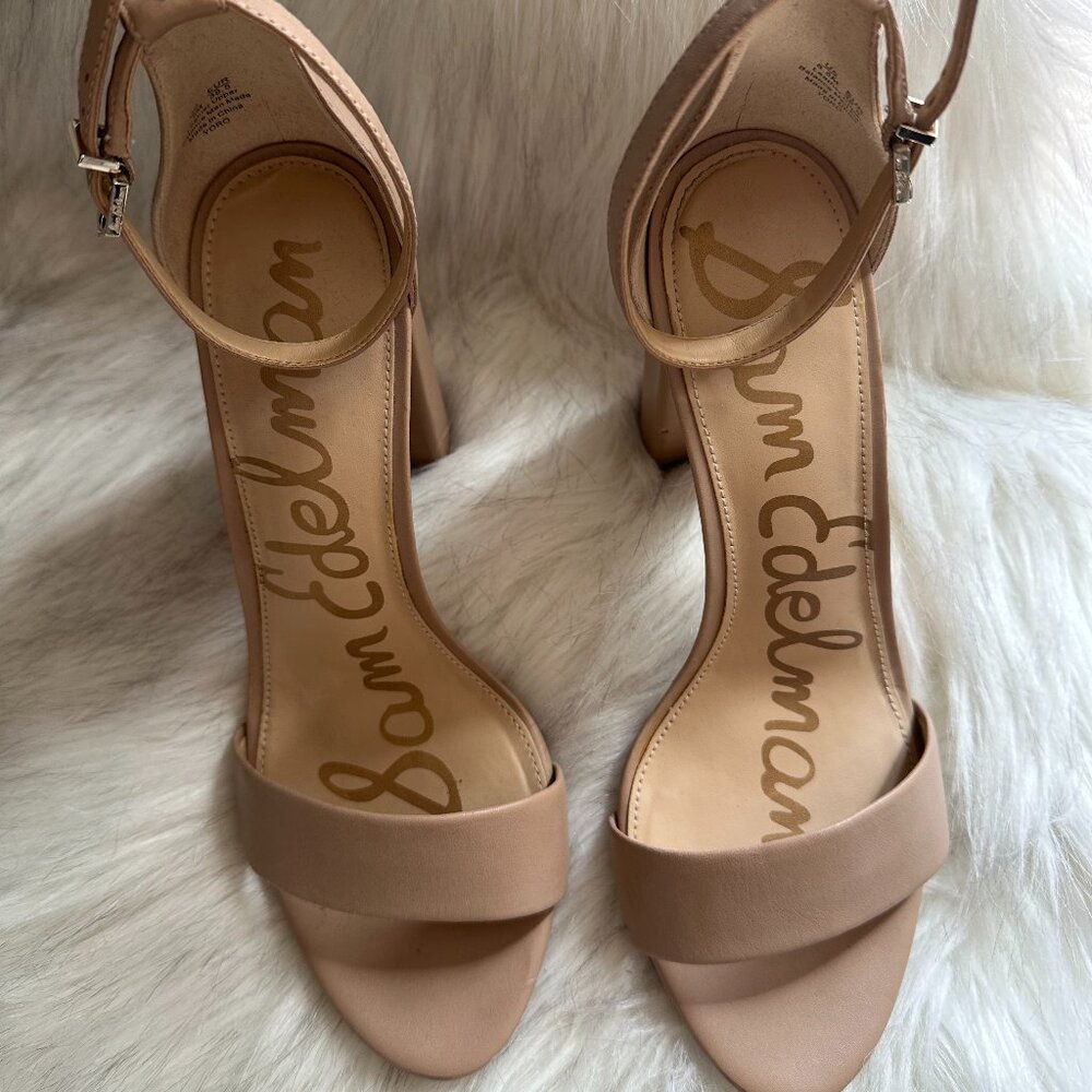 Sam Edelman Block Heels - Size 8.5 - Nude